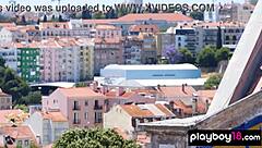 Asian hottie Angel Constance strips naked outdoors with sassy sexy vibes