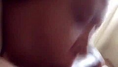 sloppy sucking on big monster cock with deepthroat gagging and saliva dripping everywhere