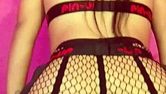 Latina Swallows After Anal Gaping Orgasm