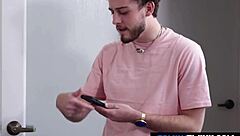 Gay Twink Masturbates, Then Caught With Stepbrother's Pics