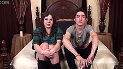 Desperate amateurs Phoenix Bella and Sylvia stretch tight pussies bareback!