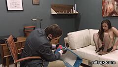 Unusual girl brought to anus madhouse for deepthroat, assfucking, and anal therapy