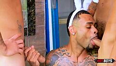 Young Guys In Wild Soccer Orgy