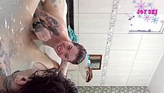 my friend's boyfriend with huge cock choking and gagging