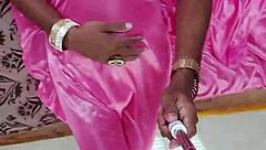 i'm lara dsouza, sexy cd in pink satin, mummified