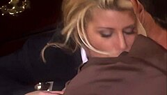 fucking sexy blonde milf summer storm with facial and anal finger