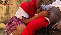 Horny Schoolgirl Seduces Senior With Big Black Cock