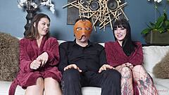 Anal Slave Fucked Hard In Threeway With Domme