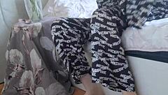 Elza Kom In Nylon Tights Fetish With Panty Sniffing In Bedroom