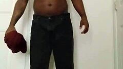 Shaving and masturbating privately