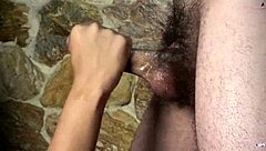 Hot handjob ends with cum dripping 😍