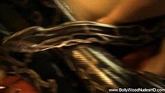 Gorgeous Naturally Body on Indian Woman Dancing Softly