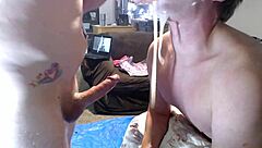 Extreme Throatfuck Master Pours Puke In Slave Mouth