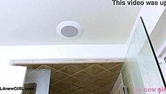 Sophisticated Dark-Haired Muse Takes A Relaxing Shower After Photoshoot Interview