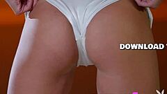 Petite MILF undresses, shows off natural tits and body