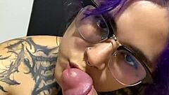 Latina Sucks Neighbor's Monster Dick Sloppily