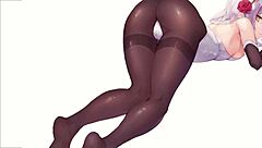 Noelle's new servant worships her feet in femdom