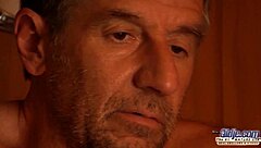 Teen Babe Sucks Old Cock In Sauna Before Getting Fucked