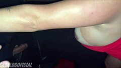 Blonde Wife Sucks Two Big Cocks In Glory Hole While Cuckold Watches