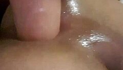 Tight Shemale Plays with 11 Inch Dildo