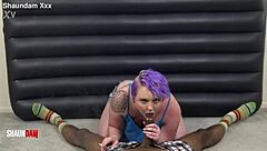 Smoking Cigs on Shaundamxxx Big Black Cock