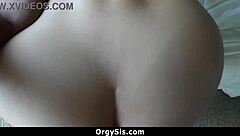 stepsister sucks his fat cock off until he cums in pov - orgysis