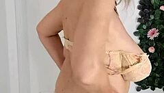 horny granny mariaold seduces with huge tits and masturbates to orgasm