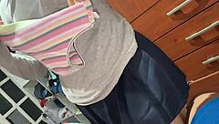 stepsister sneaks in before school, i spank her big ass