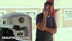 reality kings - august skye pulls into a garage where she sets her eyes on the hot mechanic