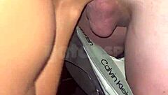 Wife Fucks Well-Endowed Guy In Swing Cabin In Front Of Husband