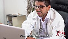 Surgeon penetrates the busty redhead in homemade scene