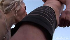 this mature slut sucks and fucks with big tits