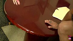 Blonde bombshell in wig gets fucked missionary and cowgirl