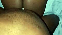 Ebony hot girlfriend getting fucked from behind and creaming on my dick full clip on sheer