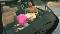 In gta 5, franklin picks up a hooker for some car sex