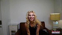 Blonde Sophia Sweet Feels Intense Pleasure Masturbating With Dildo