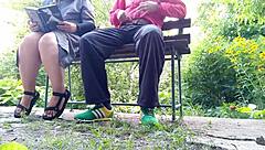 did that unflappable mature bbw flashing her huge tits in public make you cum?