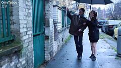 look at this teen's ass getting destroyed doggystyle by old man!