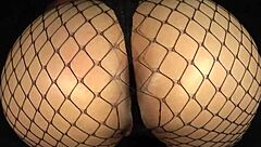 He cums in doggy after whipping her big latin ass, she moans with gag on during domination