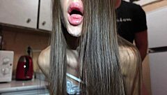 I came to the guy and he filled my mouth with cum 4k