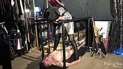 Weedy Little Creature Endures Painful Trampling by Domina Jemma
