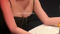 Japanese street whore april-maxima gives her customer a blowjob with cum in mouth