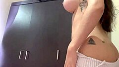 your stepdaughter does a striptease in ripped clothes