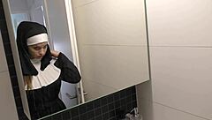 shy teen nun angelina brill takes bbc creampie