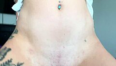 horny girlfriend madalina moon rides monster cock in household fantasy