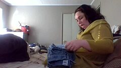 wife teaching me how to fold clothes