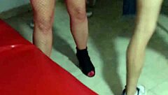 young guy punishes his mature wife with masturbation