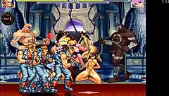 Intense gangbang of Lilith in Hentai Mugen with doggystyle banging