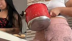 Chamei minha amiga da buceta grande pro almoço