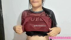 我看这哥伦比亚妹脱衣服